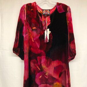 Johnny Was Vesna Rose Bloom Mini Dress Ladies Size Small NWT